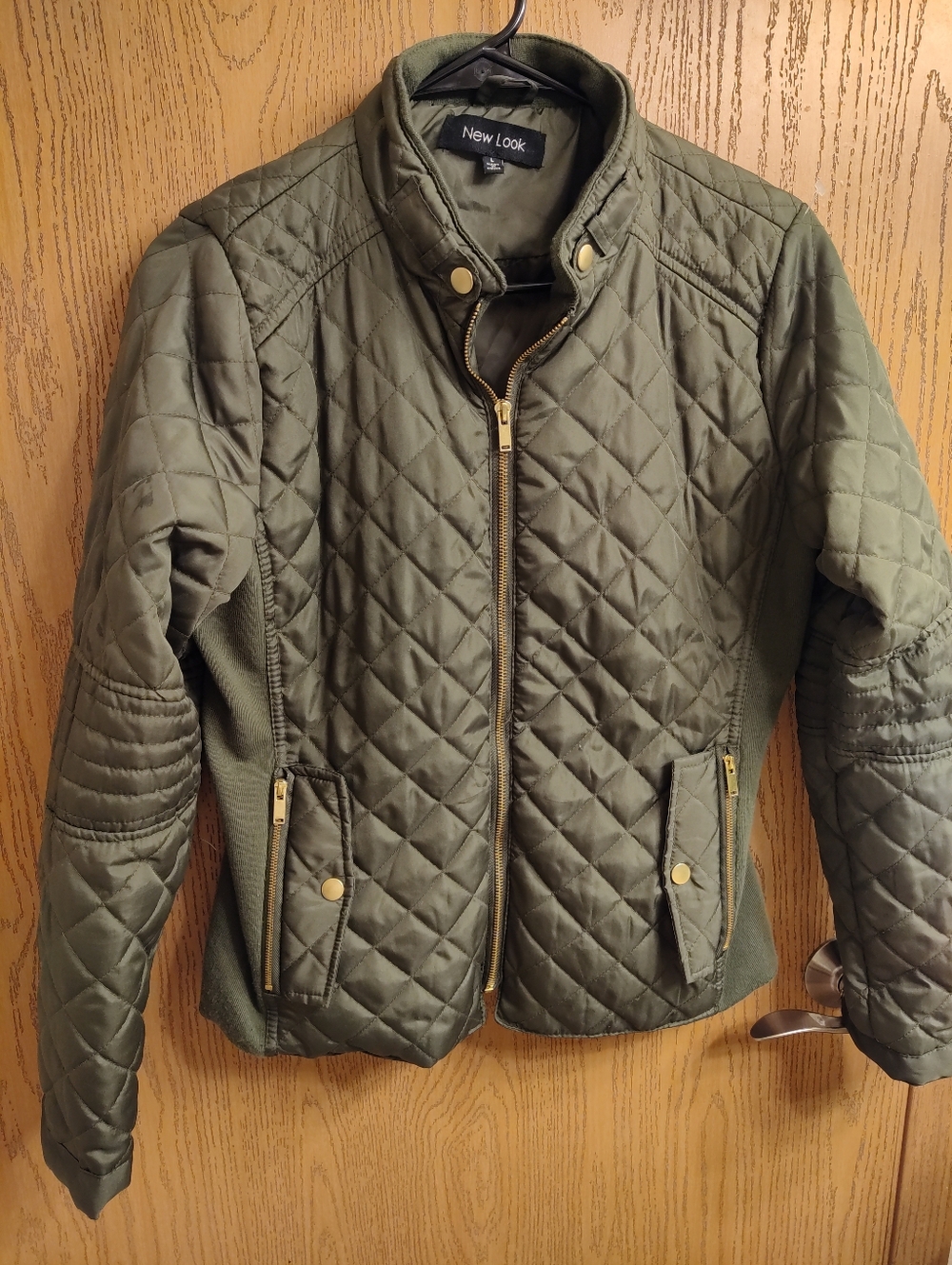 New Look Women's Quilted Olive Green Jacket